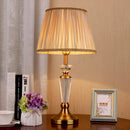 Axyaa Crystal Floor Lamp with Fabric Shade - LED Room Decoration