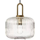 Axyaa Pumpkin Glass Chandelier Nordic Pendant Light Kitchen Dining Room Modern Lamp