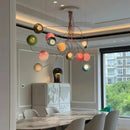 Axyaa Glazed Glass Bubble Pendant LED Light Fixture