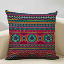 Axyaa Ethnic Style Linen Cushion Cover 45x45cm for Home Sofa Car Decoration