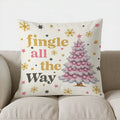 Axyaa Gold & Pastel Nutcracker Dolls Pillow Cover for Sofa, Bedroom, Car