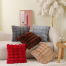 Axyaa Tuscany Faux Fur Pillow | Luxury Plush Sofa Cushion