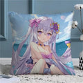 Axyaa Blue Archive Throw Pillow Cover - Soft Sofa Decor Case