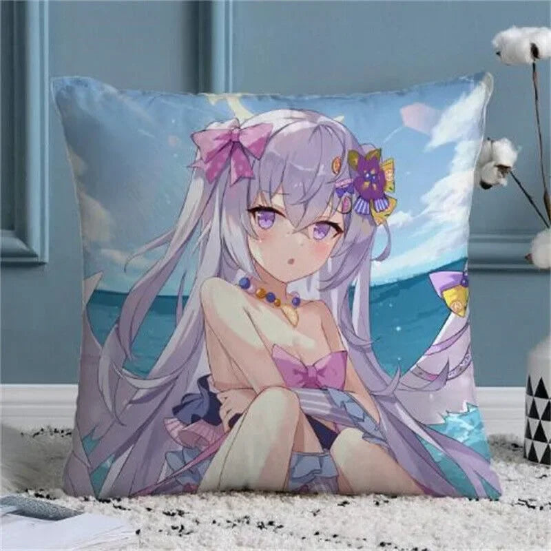Axyaa Blue Archive Throw Cushion Cover - Sofa Decor Pillow Case