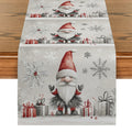 Axyaa Christmas Dwarf Snowflakes Table Runner: Home Wedding Party Centerpieces Decoration