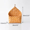 Axyaa Woven Wall Hanging Basket Organizer for Kitchen Tableware and Fruit Storage