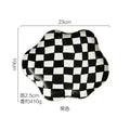 Retro Checkerboard Ceramic Plate Dessert Plate Set for Home Decor by Axyaa