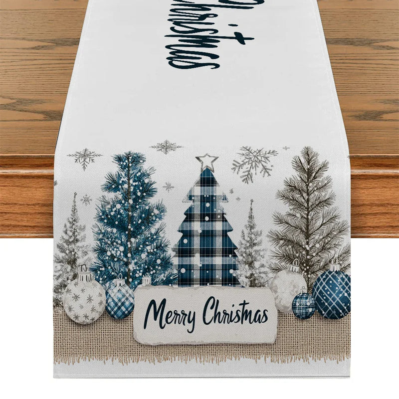 Festive Fir Snowflake Table Runner for Axyaa - Farmhouse & Wedding Decor