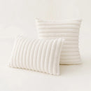Axyaa Faux Fur Throw Pillow Covers - Soft Fluffy Couch Cushion Covers