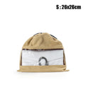Axyaa Luxury Velvet Drawstring Storage Bag: Transparent Breathable Moisture-proof Organizer