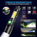 Axya Multifunctional LED Flashlight with UV, White, and Red Light Modes