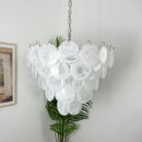 Axyaa Multicolour Murano Glass Disc Chandelier - French Atmosphere Pendant Light