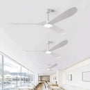 Axyaa 60-Inch Industrial Vintage Wood Ceiling Fan with Remote Control
