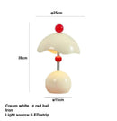 Axyaa Cream Wind LED Desk Lamp - Modern Eggshell Decorative Lighting for Home
