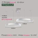 Axyaa LED Round Ring Chandelier for Dining and Living Room