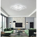 Axyaa Geometric Acrylic Ceiling Light: Modern Nordic Style for Living Room & Bedroom