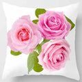 Axyaa Rose Series Yellow Pink Flowers Pillowcase Home Decor