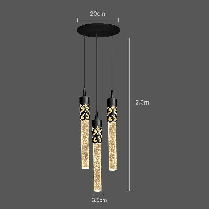 Luxury Crystal Pendant Chandelier by Axyaa for Home Decor and Living Room Lighting