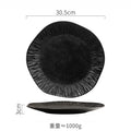 Axyaa Matte Ceramic Steak Plate Pasta Sushi Salad Molecular Cuisine Tableware