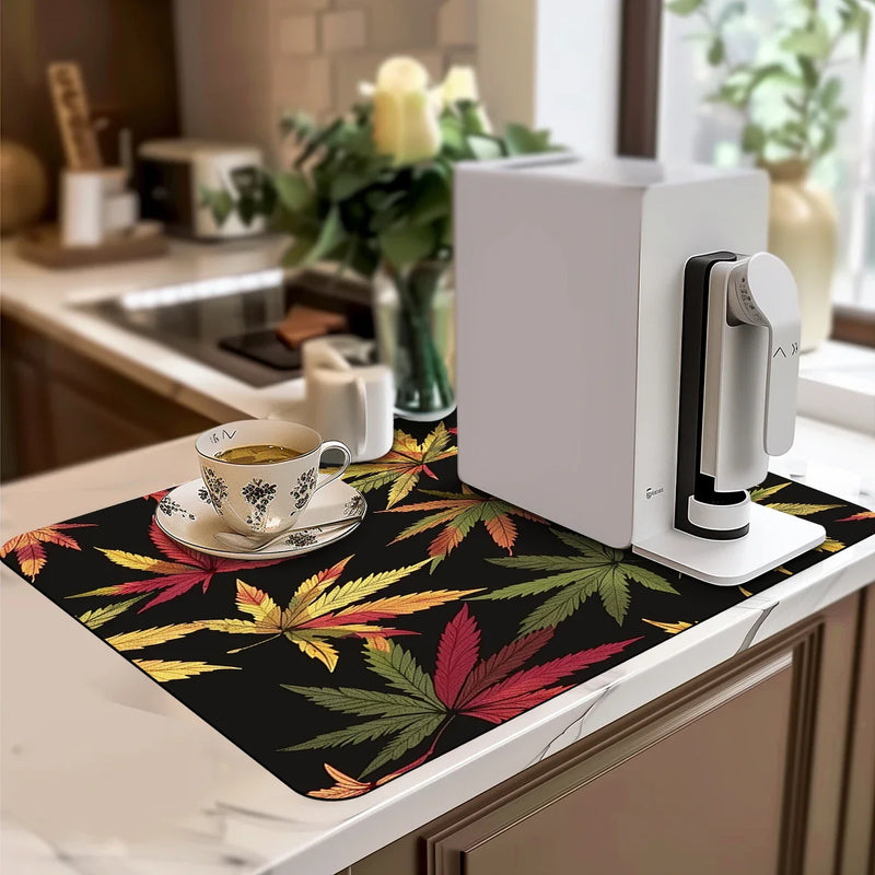 Axyaa Diatom Kitchen Drain Pads: Absorbent, Simple, Branded Bowls & Tableware Mat