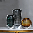 Axyaa Bubble Glass Vase: Hydroponic Planter Flower Arrangement Decor Vessel