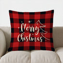 Axyaa Merry Plaid Pattern Pillow Cover for Sofa, Bedroom, Car