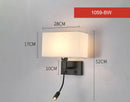Axyaa LED Wall Lamp with USB Charger & Spotlight for Bedroom Living Room