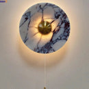 Axyaa Bulgari Stone LED Wall Lights: Modern Nordic Bedroom Luxury Bedside Lamp