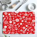 Axyaa Christmas Candy Dots Absorbent Mat - Antiskid Quick Dry Kitchen & Bathroom Drain Pad
