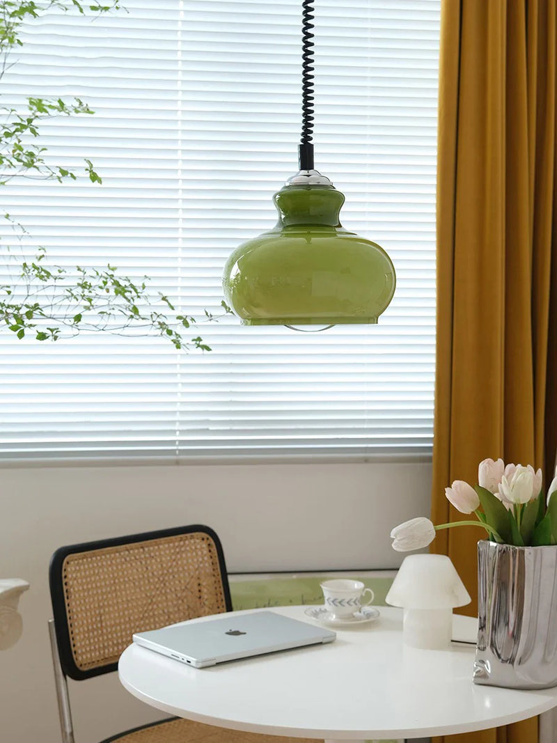 Axya Milk Glass Pendant Light - Postmodern Nordic French Style for Study and Restaurant