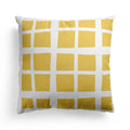 Axyaa Grid Flower Cushion Cover Orange Lemon Pillow Cover Home Decor Sofa Cushions