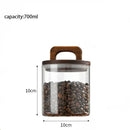 Axyaa Glass Vacuum Sealed Coffee Beans Storage Jar