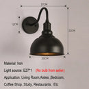 Axyaa Loft Retro Industrial Wall Lamp for Restaurant Corridor Balcony, Minimalist Iron Garden Light