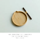 Axyaa Bamboo Tea Box Tray Knife Plate Breakfast Cake Flower Pot Holder
