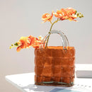 Axyaa Handbag Glass Vase - Home Decor Hydroponic Terrarium & Flower Pot