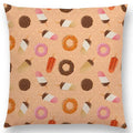 Axyaa Chocolate Candy Donuts Ice Cream Cushion Cover Party Throw Pillow Case