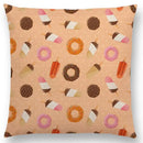 Axyaa Chocolate Candy Donuts Ice Cream Cushion Cover Party Throw Pillow Case