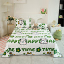 Axyaa Cartoon Pattern Flannel Blanket: Cozy Soft Plush Lightweight Throw for Sofa