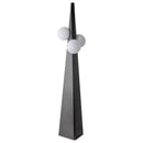 Axyaa Modern Black Metal Floor Lamp with White Glass Ball LED Table Lamps