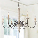 Axyaa Vintage French Wood Chandelier for Home and Restaurant