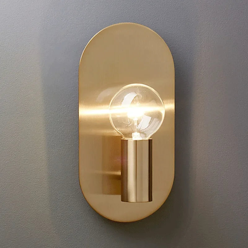 Gold Bedroom Wall Lamp, Modern Sconce Fixtures by Axyaa: Elegant Indoor Lighting for Home Decor