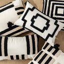 Axyaa Geometric Pattern Cotton Cushion Cover for Home Decor
