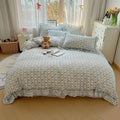 Axyaa Spring Flowers Princess Bedding Set: Duvet Cover, Sheet, Pillowcases