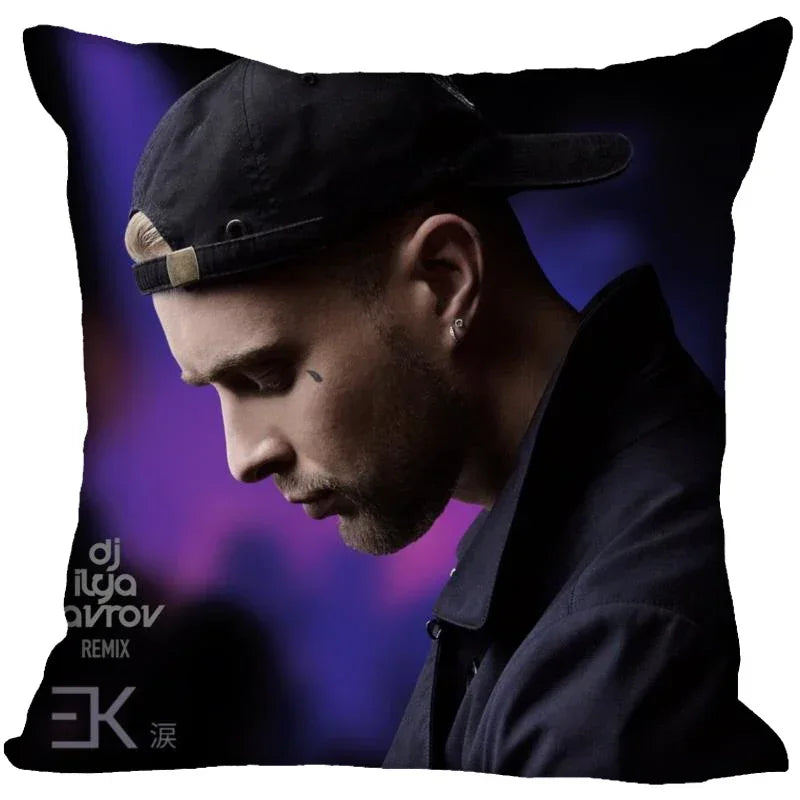 Axyaa Satin Soft Pillow Cover Square Zipper Pillowcase