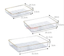 Axyaa Rectangular Fruit Tray for Tea Cup, Household Storage, Dried Fruit & Dim Sum