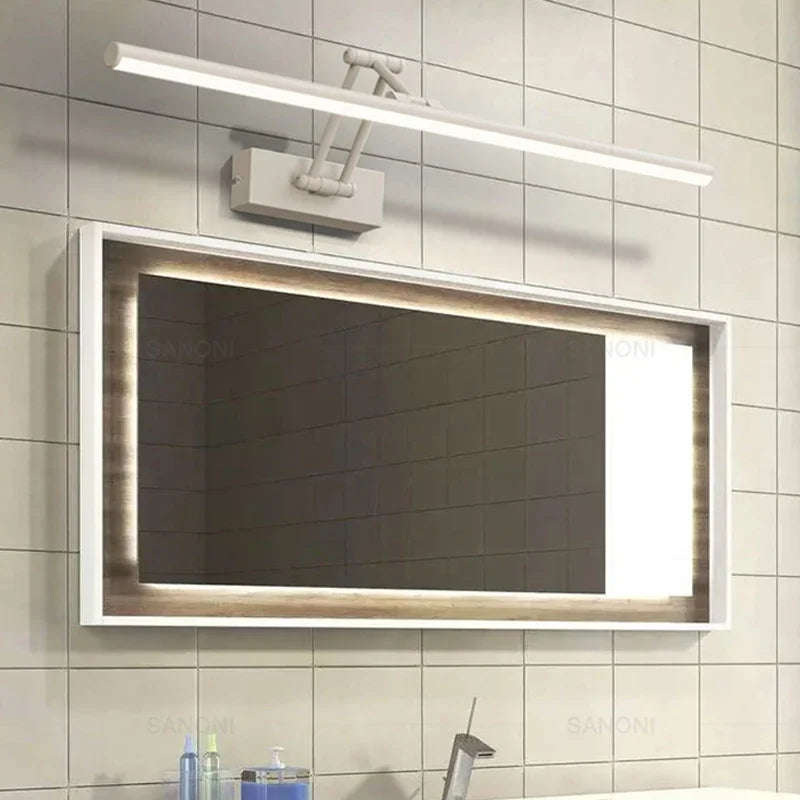 Axya LED Bathroom Mirror Lamp in Black/White Finish