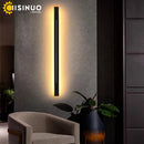 Axyaa LED Acrylic Wall Sconce Mirror Lighting - Gold Black Metal Fixture