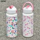 Insulated Axyaa Unicorn Mermaid Tumbler with Handle & Straw: Hot/Cold Drinks Water Kettle