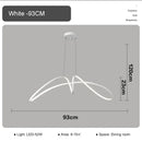 Axyaa Nordic Butterfly Ribbon Aluminum Chandelier LED Lighting Fixture