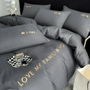Axyaa Nordic Luxury Egyptian Cotton Bedding Set: King Queen Double Twin Size